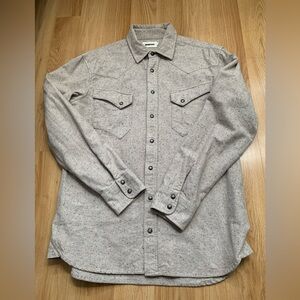 Taylor Stitch Western Shirt in Oat Donegal sz Med 40